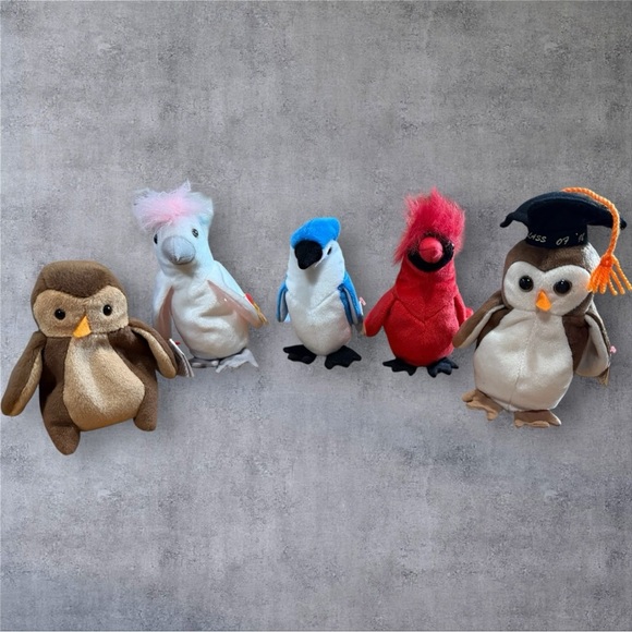 Ty Beanie Babies Plush Bird Collection - NWT - Picture 1 of 7